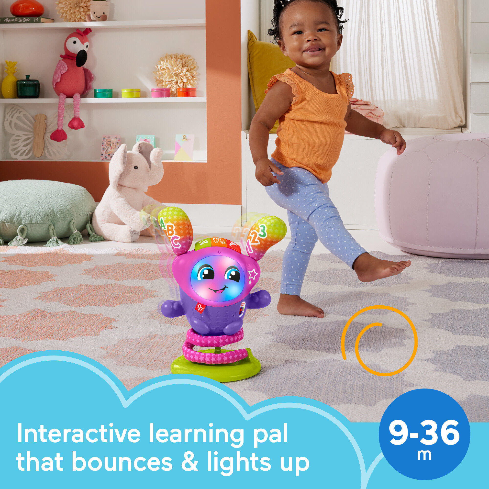 Fisher-Price Baby Learning Toy with Music Lights and Bouncing Action, DJ Bouncin’ Star for Infa... | Walmart (US)