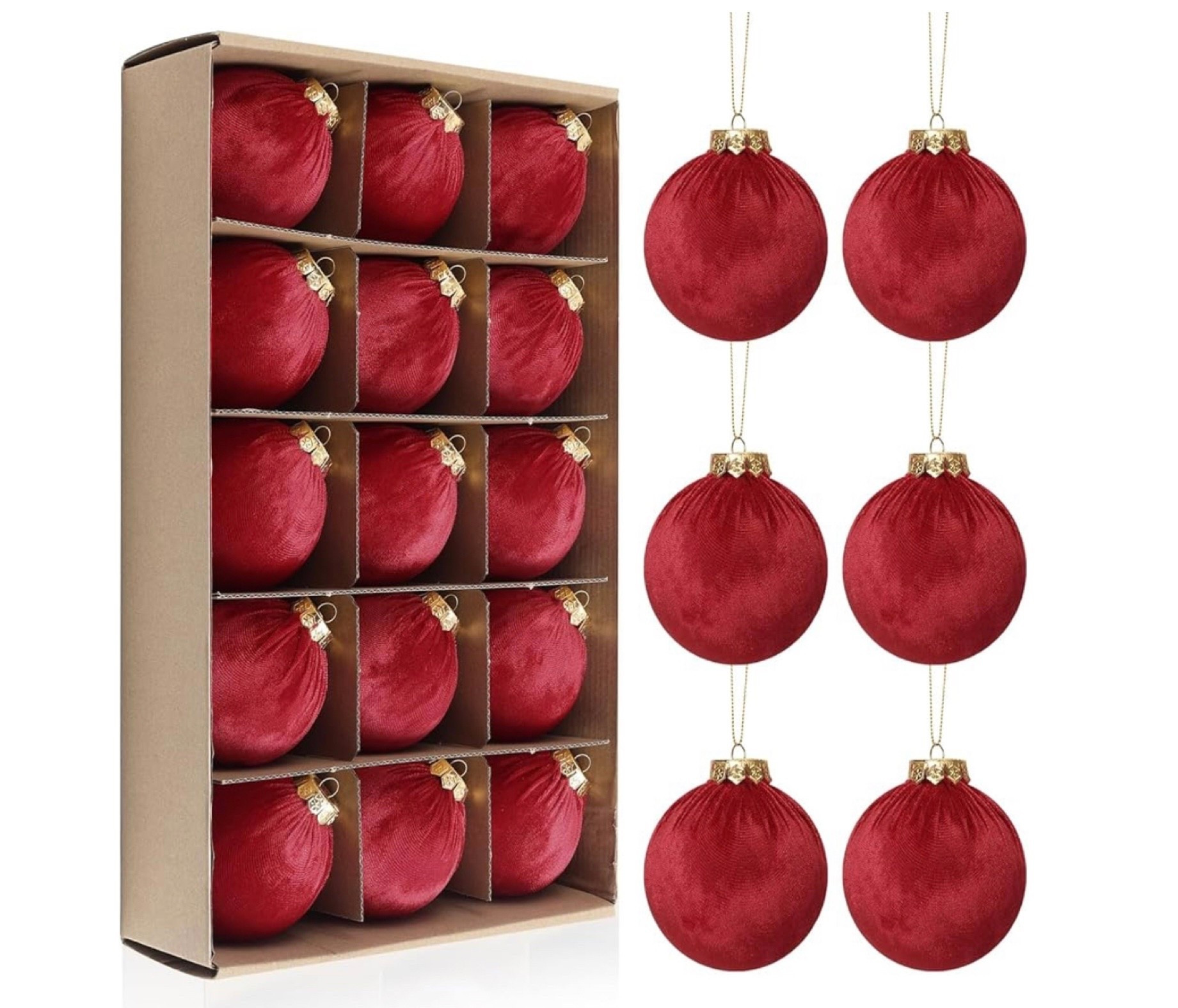 Amazon finds! Red velvet Christmas ornaments

#LTKU #LTKSeasonal #LTKHome