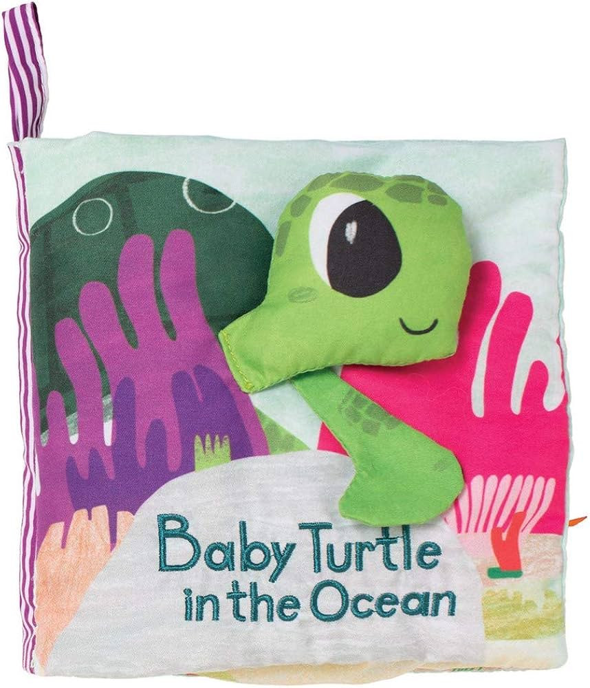 Manhattan Toy What's Outside Sea-Themed Soft Baby Activity Book with Rattle | Amazon (US)