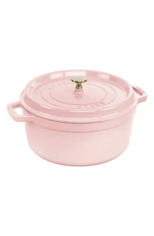 Staub 5.5-Quart Enameled Cast Iron Dutch Oven in Pink at Nordstrom | Nordstrom