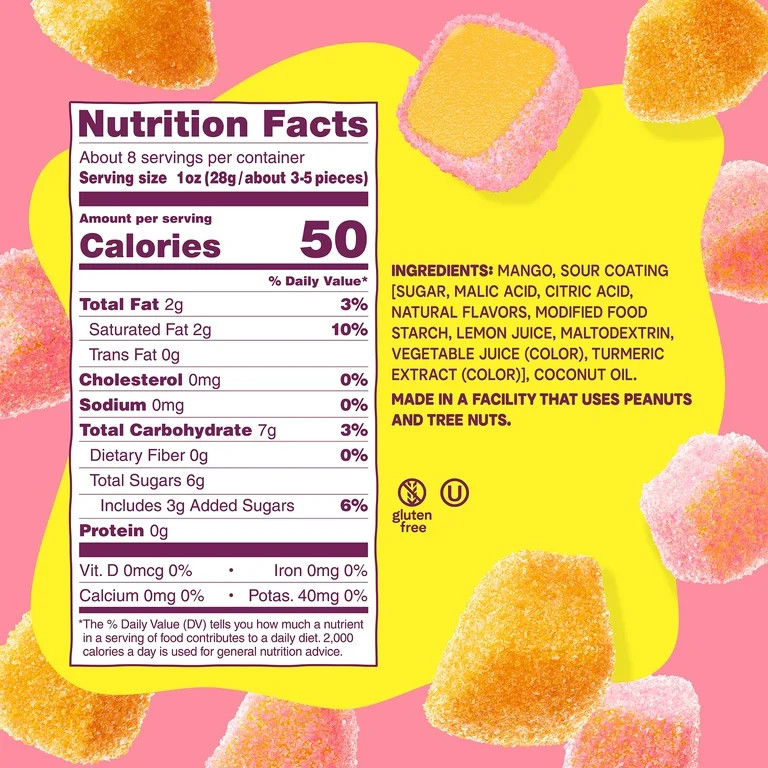 Fruit Riot Sour Candy Mixed Mango, Real Frozen Fruit, 8 oz - Walmart.com | Walmart (US)