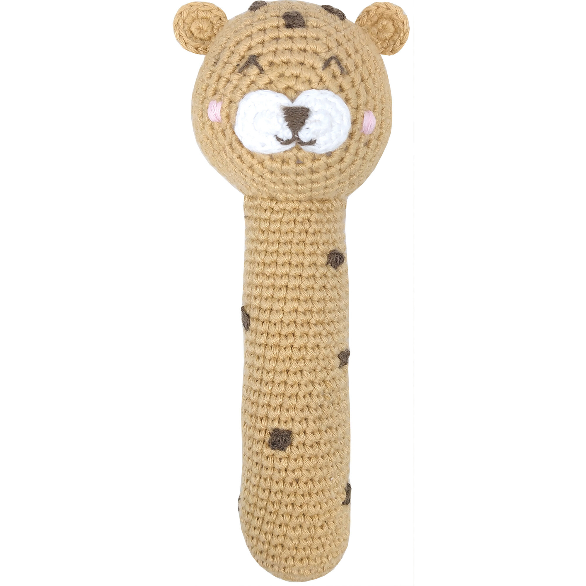 Crochet Cecile Cheetah Stick Rattle | Maisonette