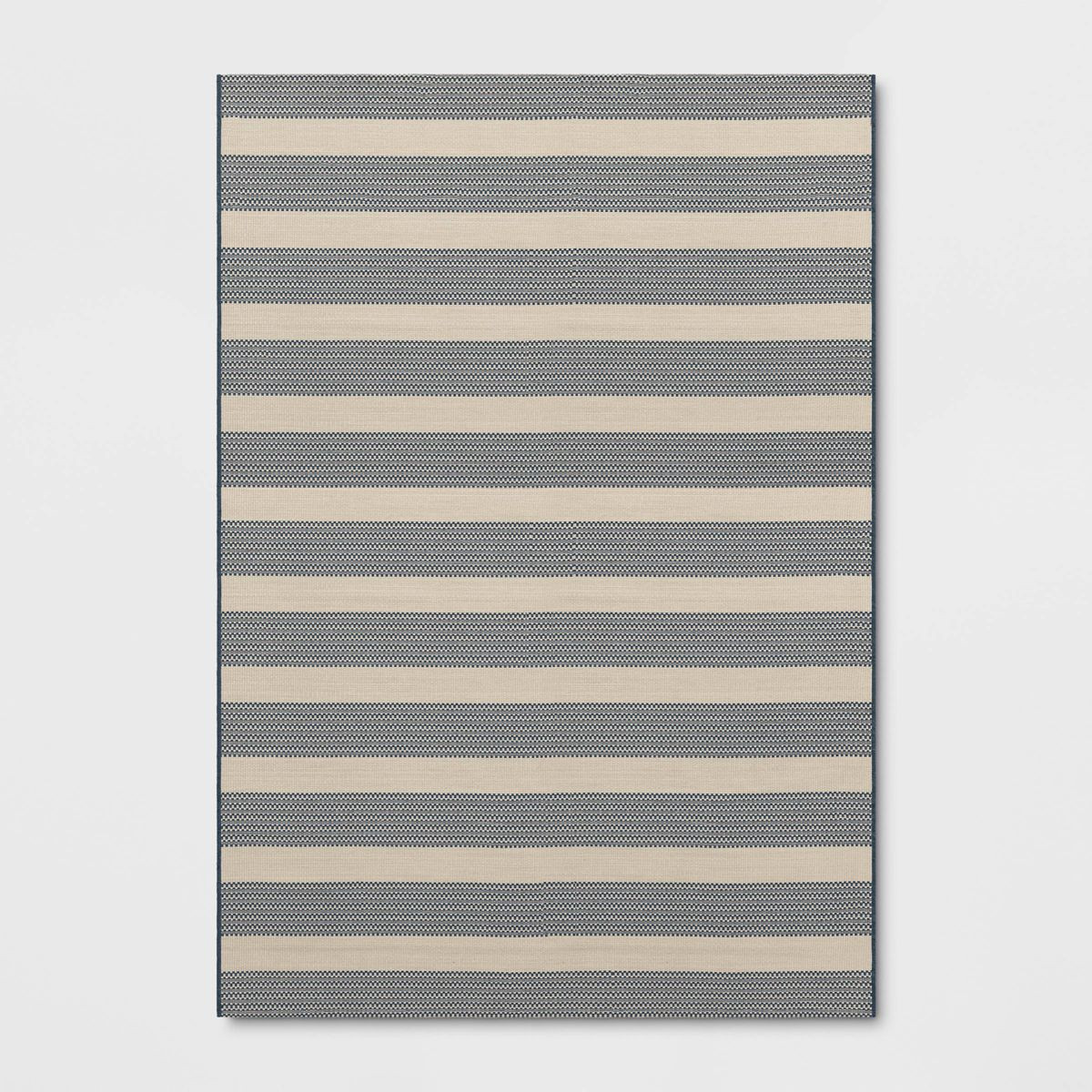 Thick Striped Woven Rectangular Outdoor Area Rug Blue - Threshold™ designed with Studio McGee | Target