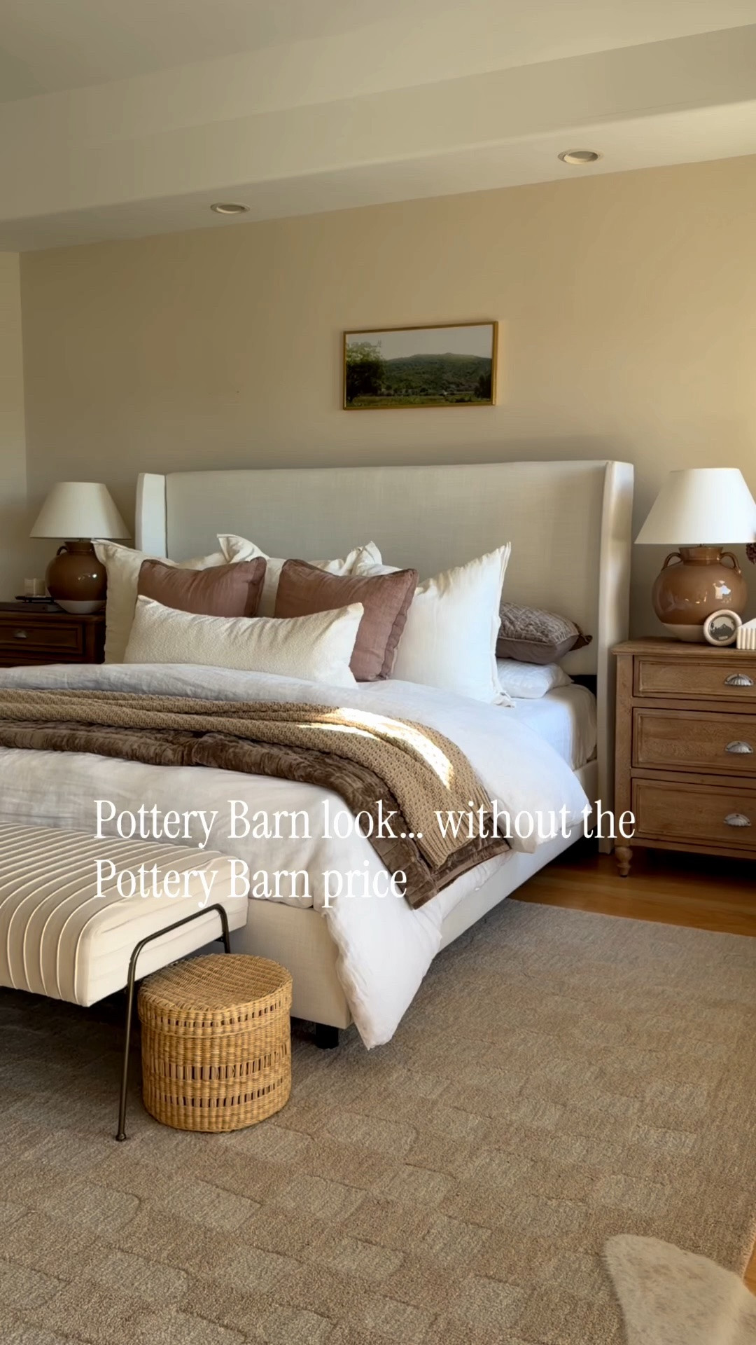 Pottery Barn look without the Pottery Barn price 🤎 Cozy Amazon layers that instantly warmed up our bedroom for fall. Love mixing soft textures and warm neutrals for that collected, designer feel. Everything is linked here! ✨

#LTKHome #LTKSaleAlert