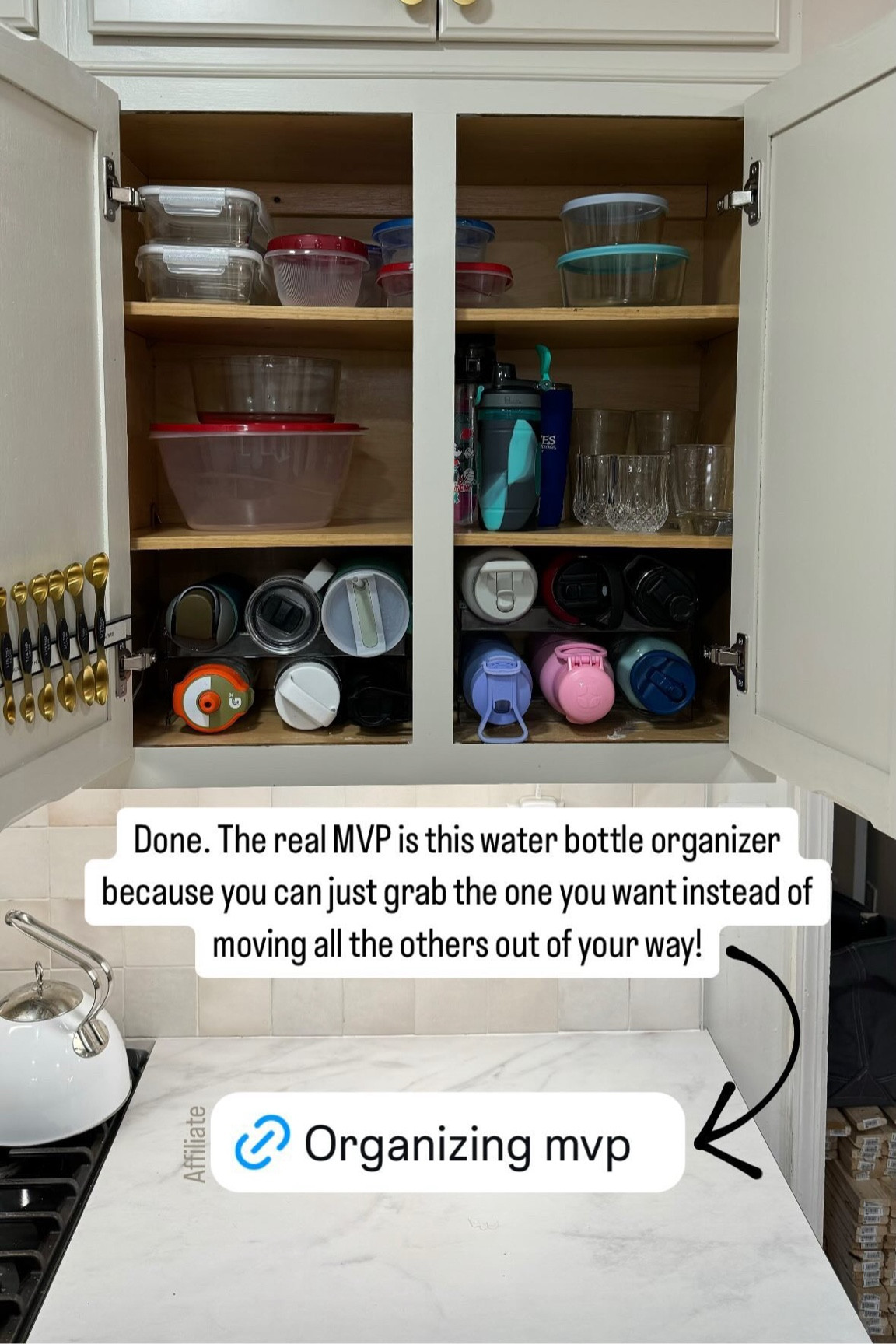 The real MVP is this water bottle organizer because you can just grab the one you want instead of moving all the others out of your way!

#LTKSaleAlert #LTKxPrimeDay #LTKHome