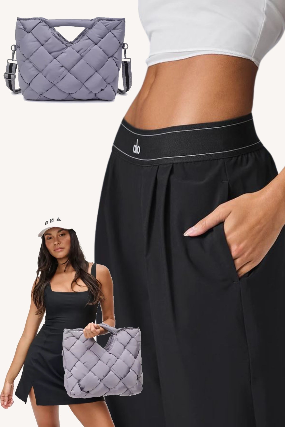 Would you rock this gym casual style? It’s giving low impact / intensity day but still breathable and active style. Pairing with Sol + Selene puffer tote in revelation style. Fits all your yoga and Pilates essentials. Ditch the duffle - I’m team Keep It Cute even for gym bags.

#alooutfit #pilatesessentials #athleisurestyle #gymbagmusthave #errandoutfit #LTKfit #alo #widelegpants #activewear #gymbags #aloactive #puffertote

#LTKTravel #LTKActive #LTKStyleTip