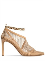 95MM HOHE PUMPS AUS MESH MIT KNÖCHELKETTE | Luisaviaroma