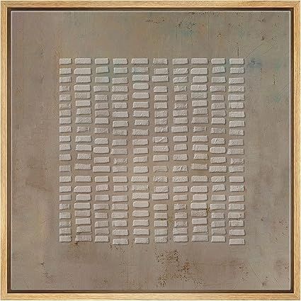 SIGNWIN Framed Canvas Print Wall Art Mid-Century Geometric Line Pattern Abstract Shapes Illustrat... | Amazon (US)