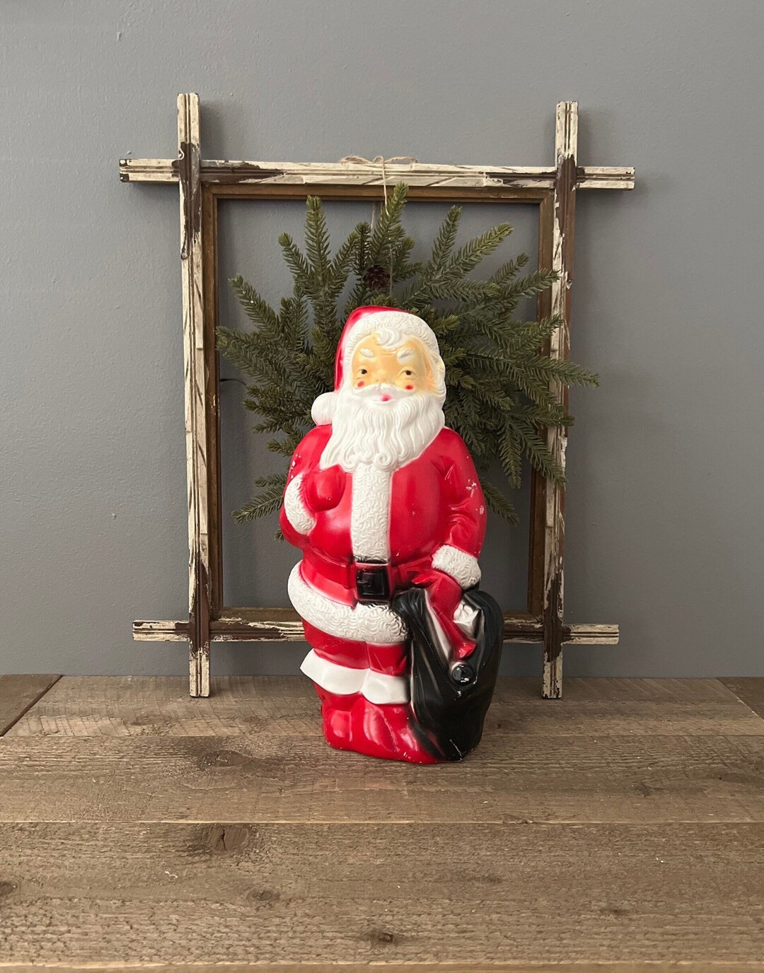 Vintage 1968 Santa Claus Blow Mold by Empire Plastic - Etsy | Etsy (US)