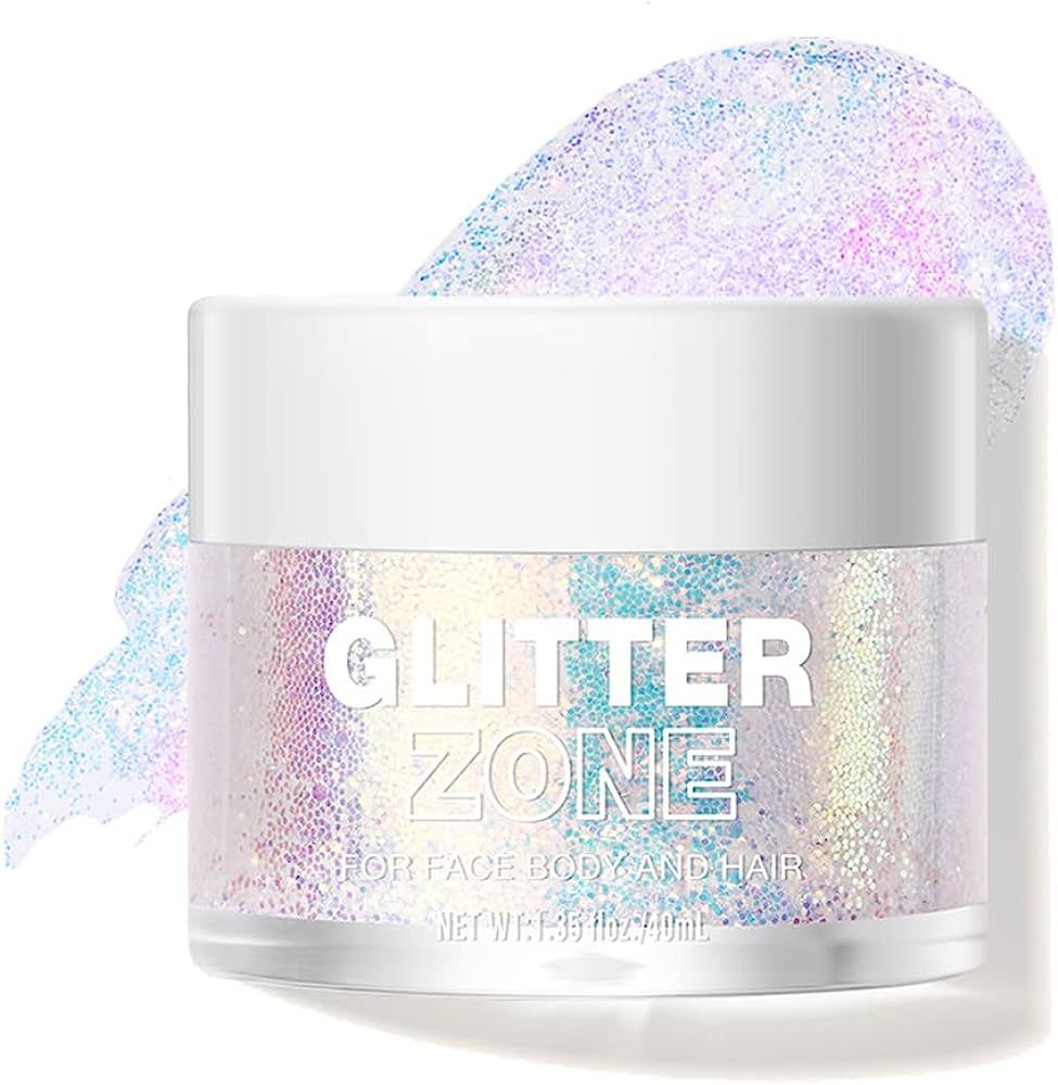 LANGMANNI Holographic Body Glitter Gel for Body, Face, Hair and Lip.Color Changing Glitter Gel Un... | Amazon (US)