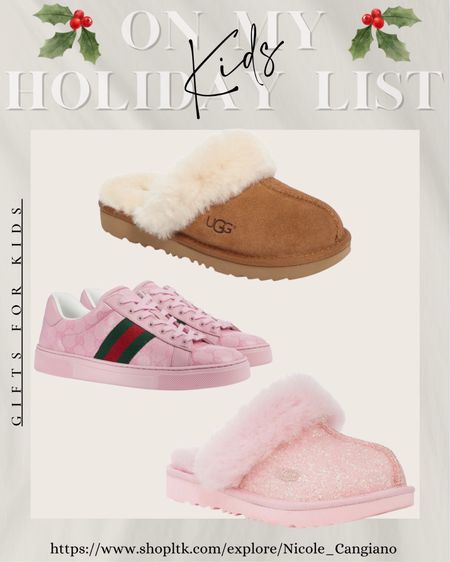 My daughters have hinted at Suggs and designer sneakers. Thought these were very adorable!  

#uggs #gucci #guccishoes

#LTKkids #LTKGiftGuide #LTKHoliday