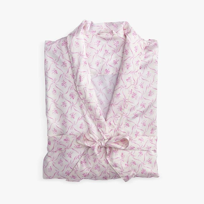 LoveShackFancy Floral Trellis Silky Robe | Pottery Barn Teen