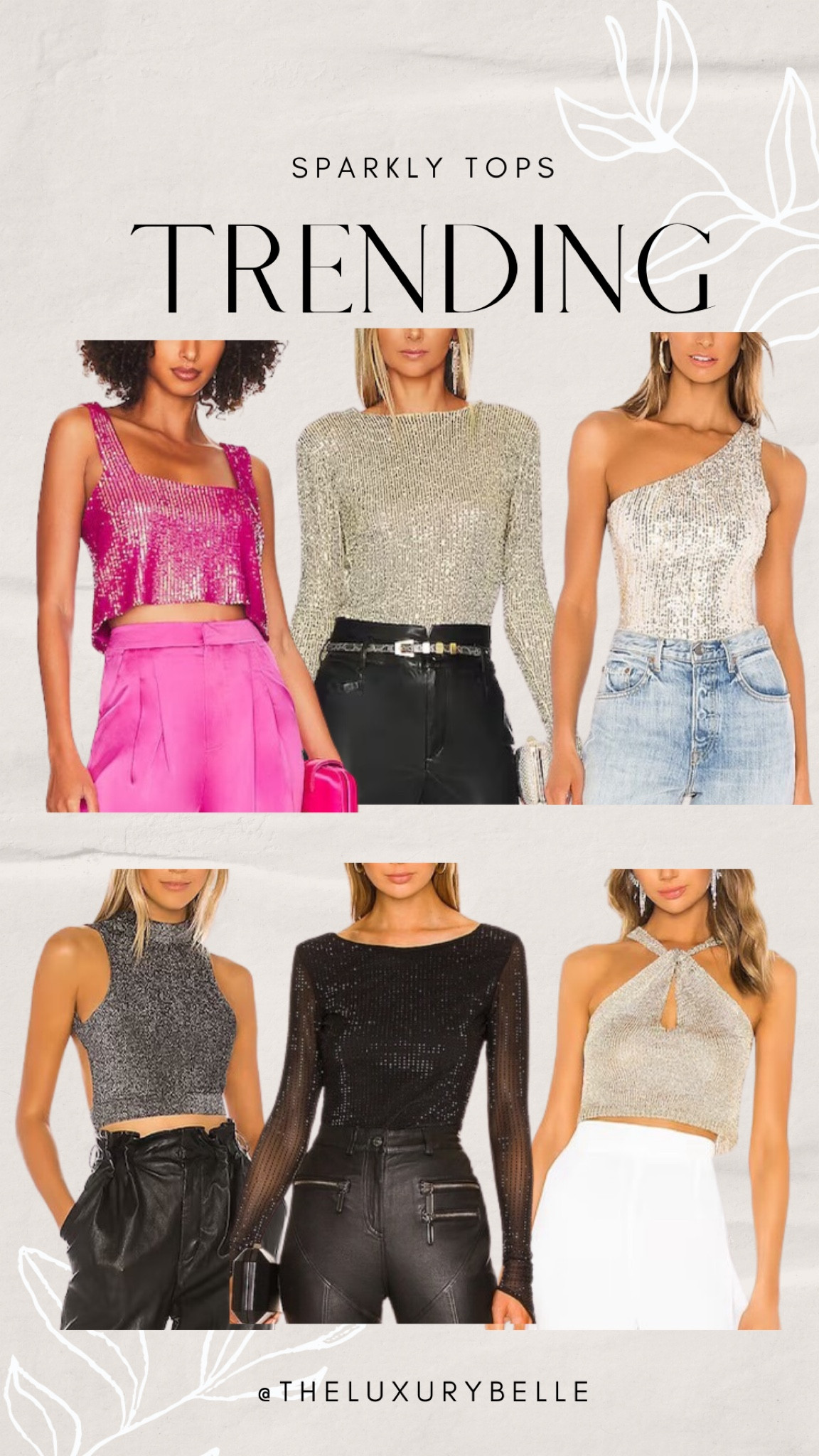 TRENDING: sparkly tops! 

#LTKstyletip #LTKSeasonal #LTKHoliday