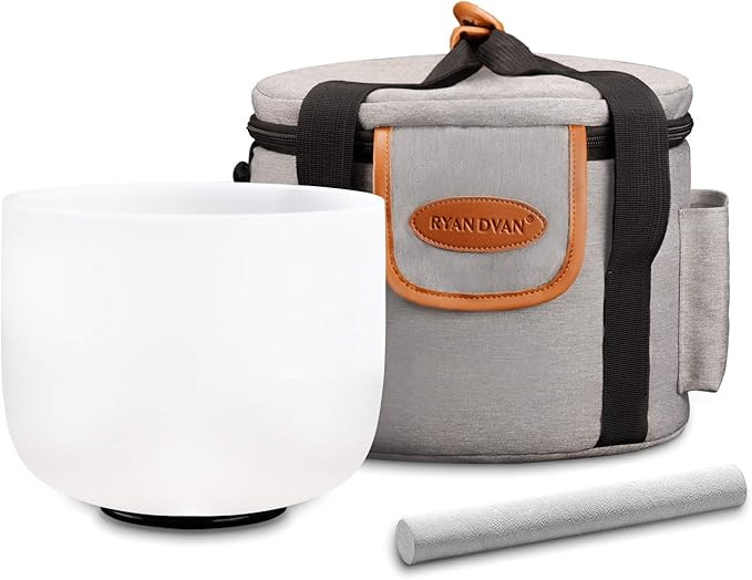 RYAN DVAN Crystal Singing Bowl with Sound Bowl Case and Suede Striker O-Ring For Promotes Peace C... | Amazon (US)