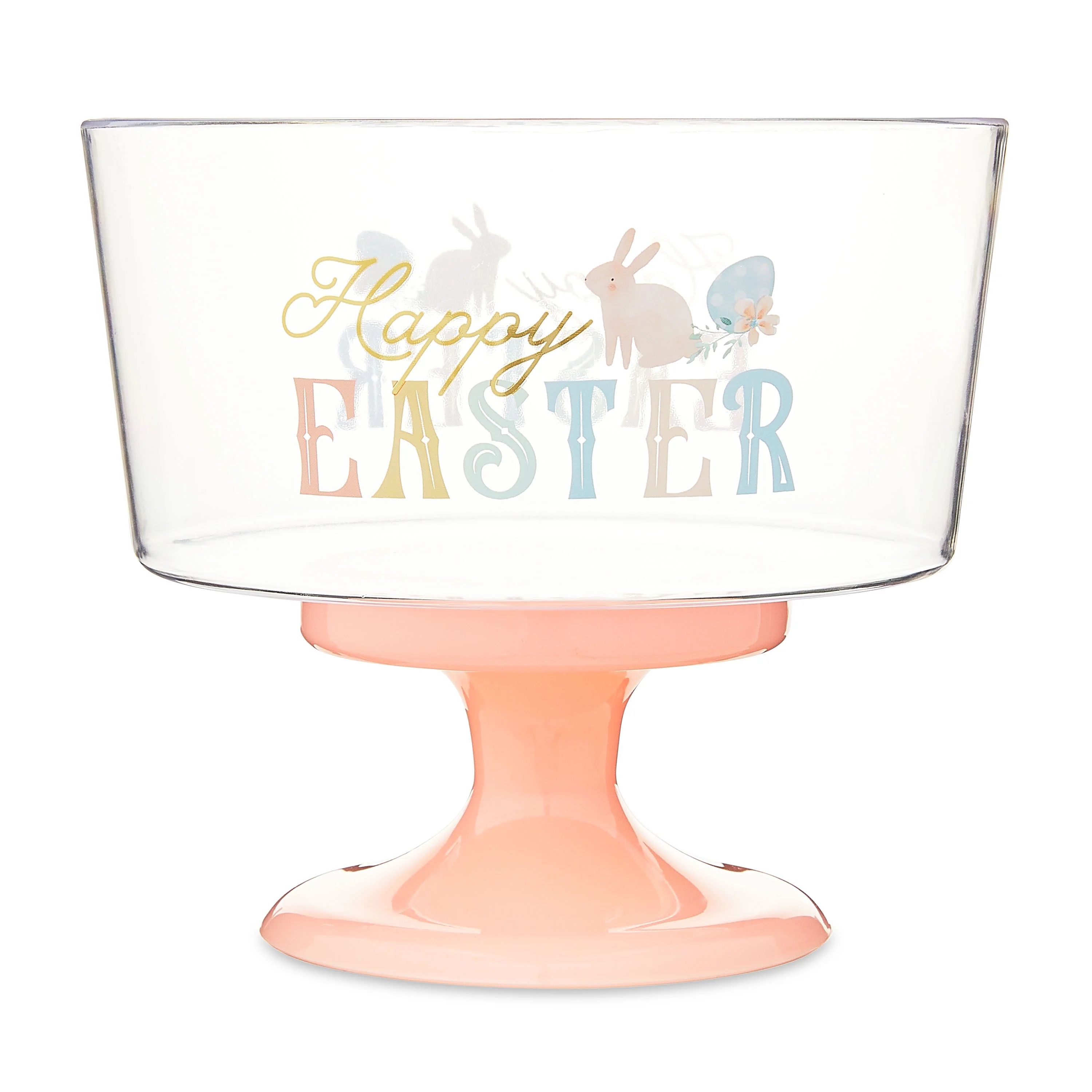 Easter Truffle Plastic Bowl, 7x7x6.3 inches, Pink, Way to Celebrate | Walmart (US)