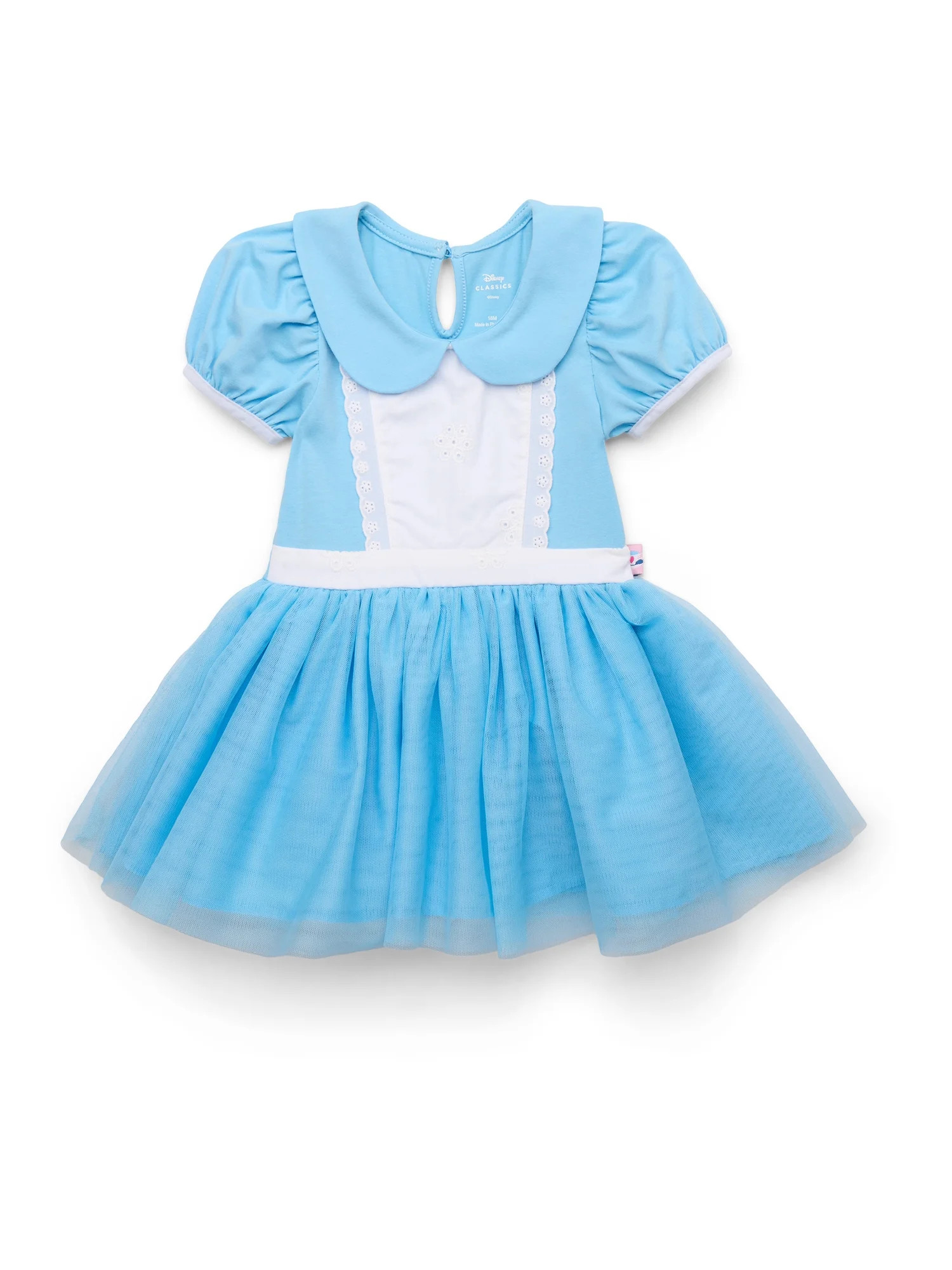 Alice in Wonderland Toddler Girls Cosplay Tutu Dress with Puff Sleeves, Sizes 12M-5T | Walmart (US)