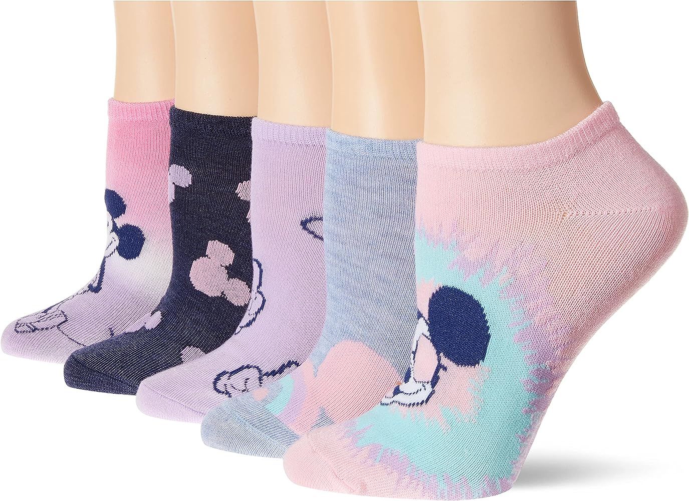 Disney Mickey Mouse Women's 5 Pack No Show Socks | Amazon (US)