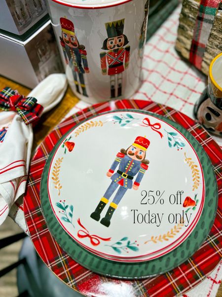 Kirkland’s Home Early black friday deals 25 % off today only/ Christmas Table/ Christmas Serving Tray / Serving plate / Christmas on sale / nutckracker / Nutcracker Salad Plates, Set of 4 / Embroidered Nutcracker Napkins , Set of 4 / Nutcracker Ceramic Serving Platter / Nutcracker Glass Tumblers, Set of 4 / Nutcracker Ceramic Cookie Jar /  Red & Gold Plaid Chargers, Set of 4 / Christmas Eve / Christmas Dinner 

#christmas #nutcracker #kirklands #holiday 

#LTKHoliday #LTKsalealert #LTKhome