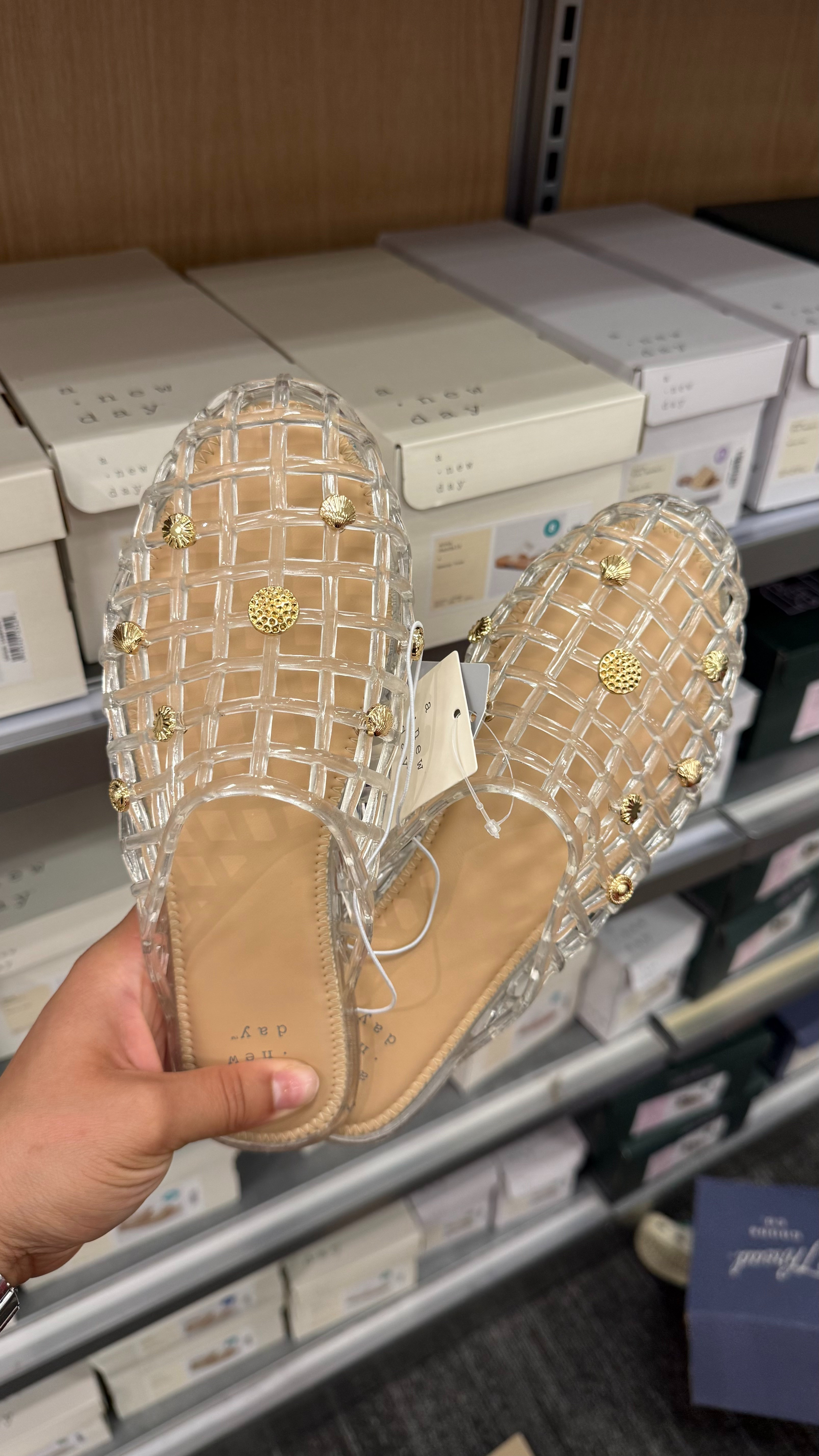 Clear-ly obsessed with the lattice detail on these Yuri jelly flats. 💎 #TargetFinds 

 #LTKSaleAlert