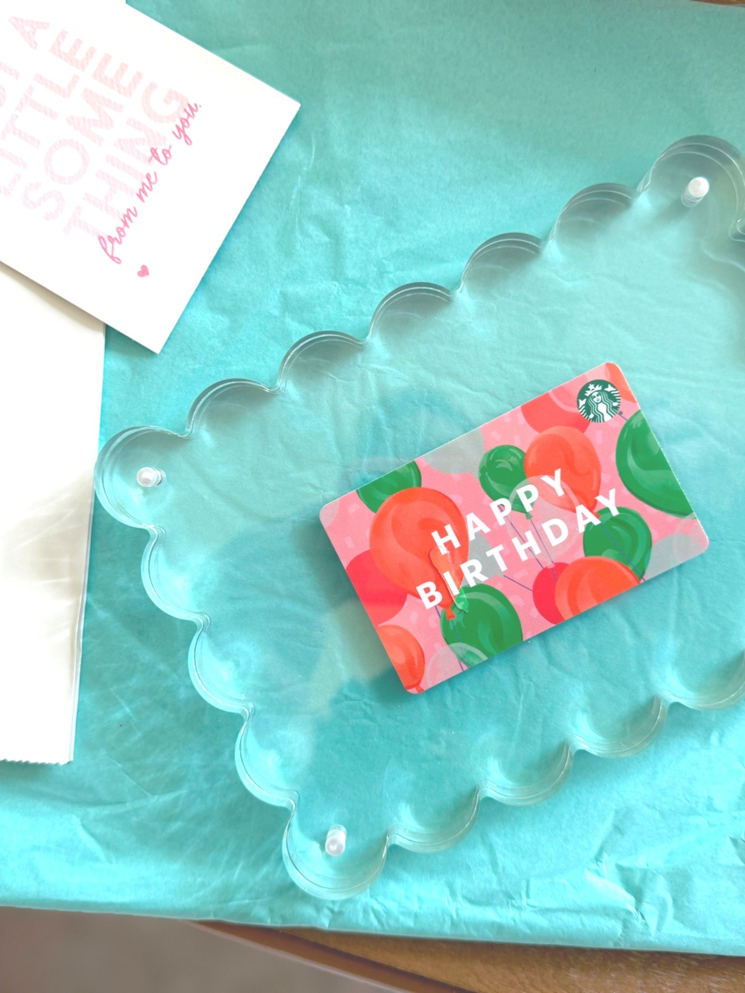 My go to tween birthday gift for girls. These scalloped acrylic frames come in a set of 3 on Amazon. Put in a Sephora or Starbucks or target gift card and some!