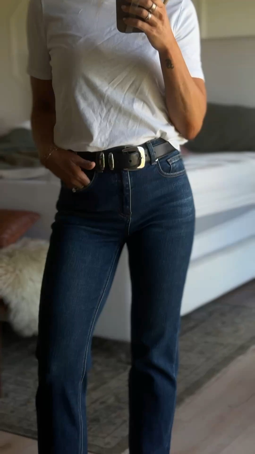 wearing a 25 in the denim ❤️

#LTKootd #LTKOver40 #LTKWorkwear