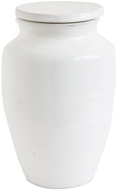 Creative Co-Op Medium Round White Terracotta Cachepot, 12 Inch | Amazon (US)