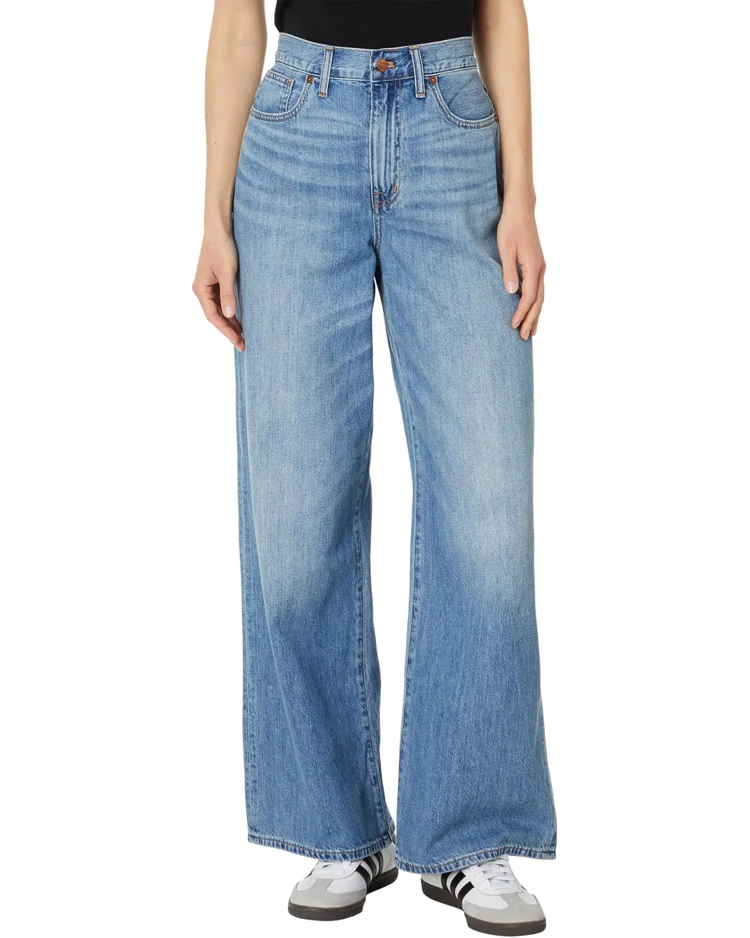 Madewell Superwide-Leg Jeans in Lelani Wash | Zappos