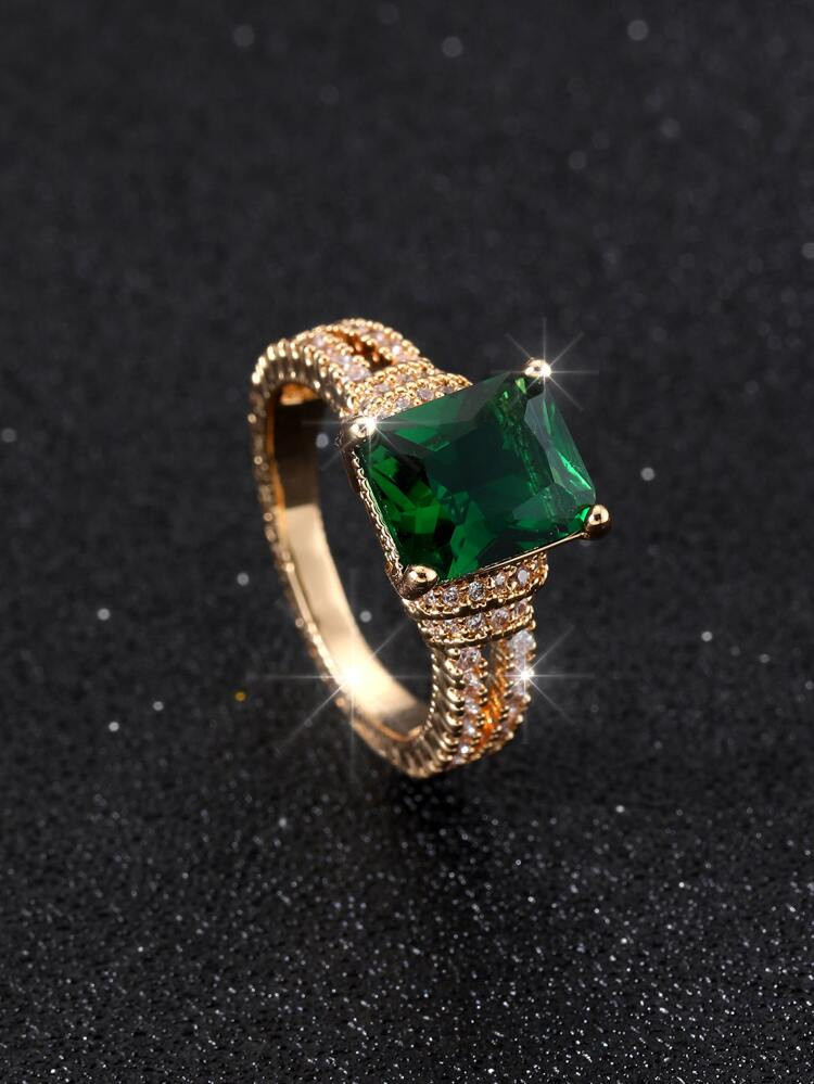 Zircon Geo Decor Ring | SHEIN