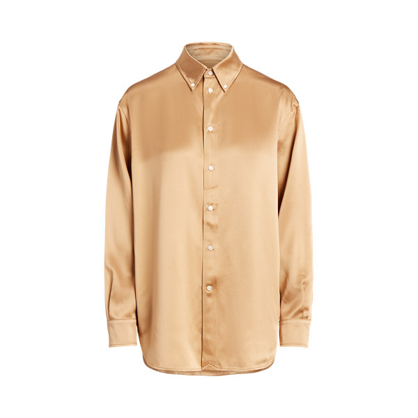 Relaxed Fit Silk Charmeuse Shirt | Ralph Lauren (UK)