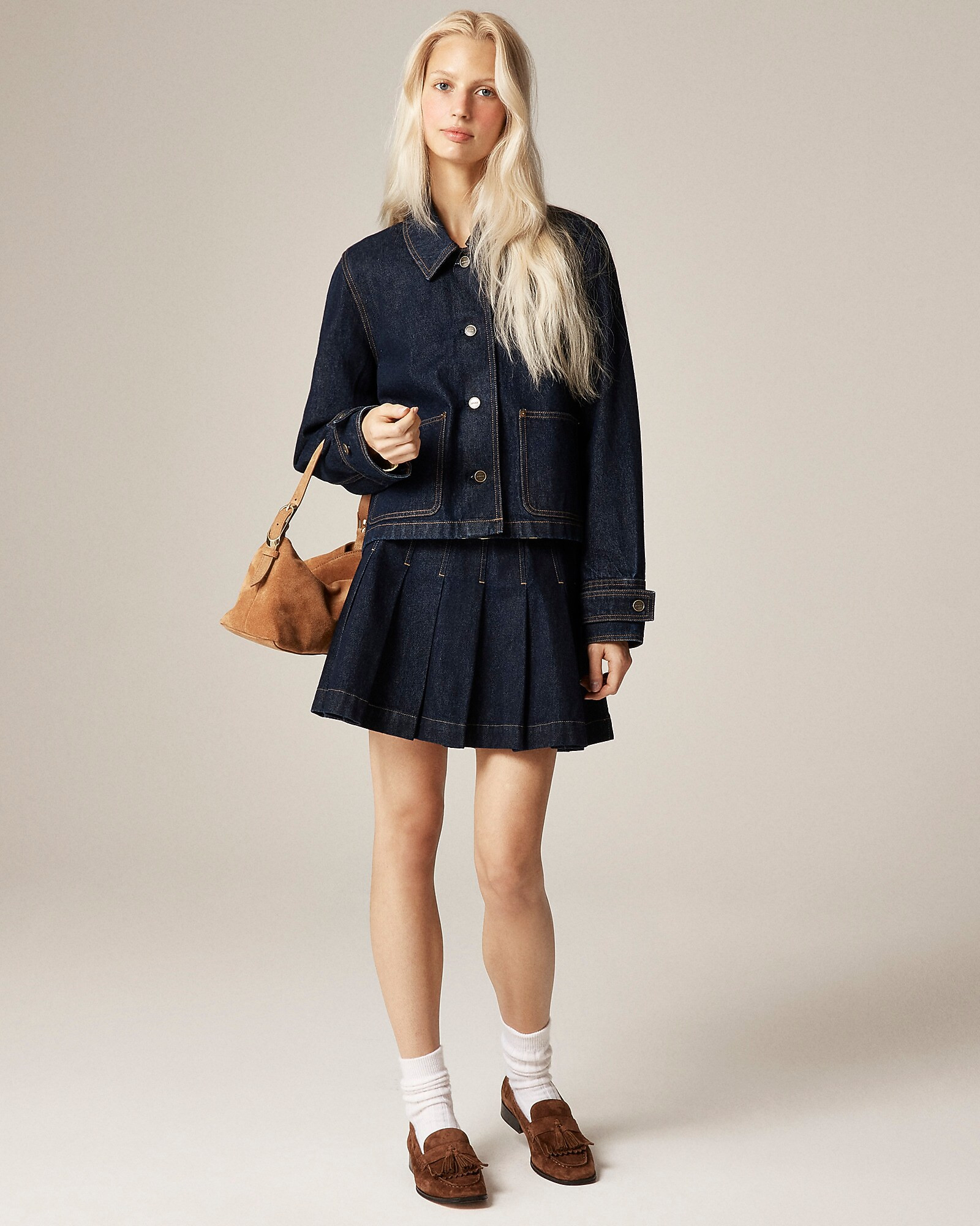 Berkeley small shoulder bag in suede | J. Crew US