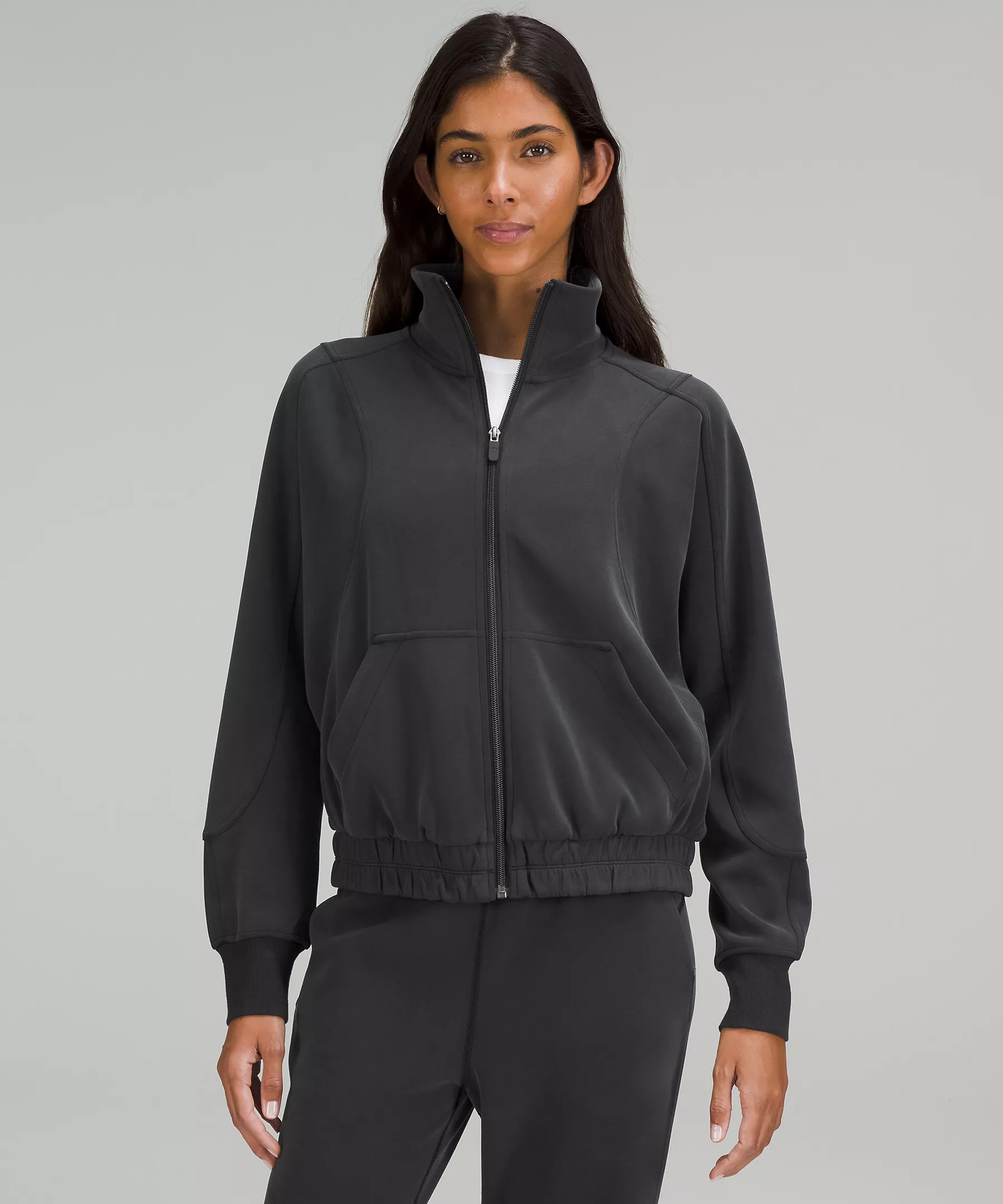 Brushed Softstreme Funnel-Neck Zip Up | Lululemon (US)