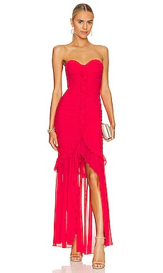 MAJORELLE Giules Gown in Cherry Red from Revolve.com | Revolve Clothing (Global)