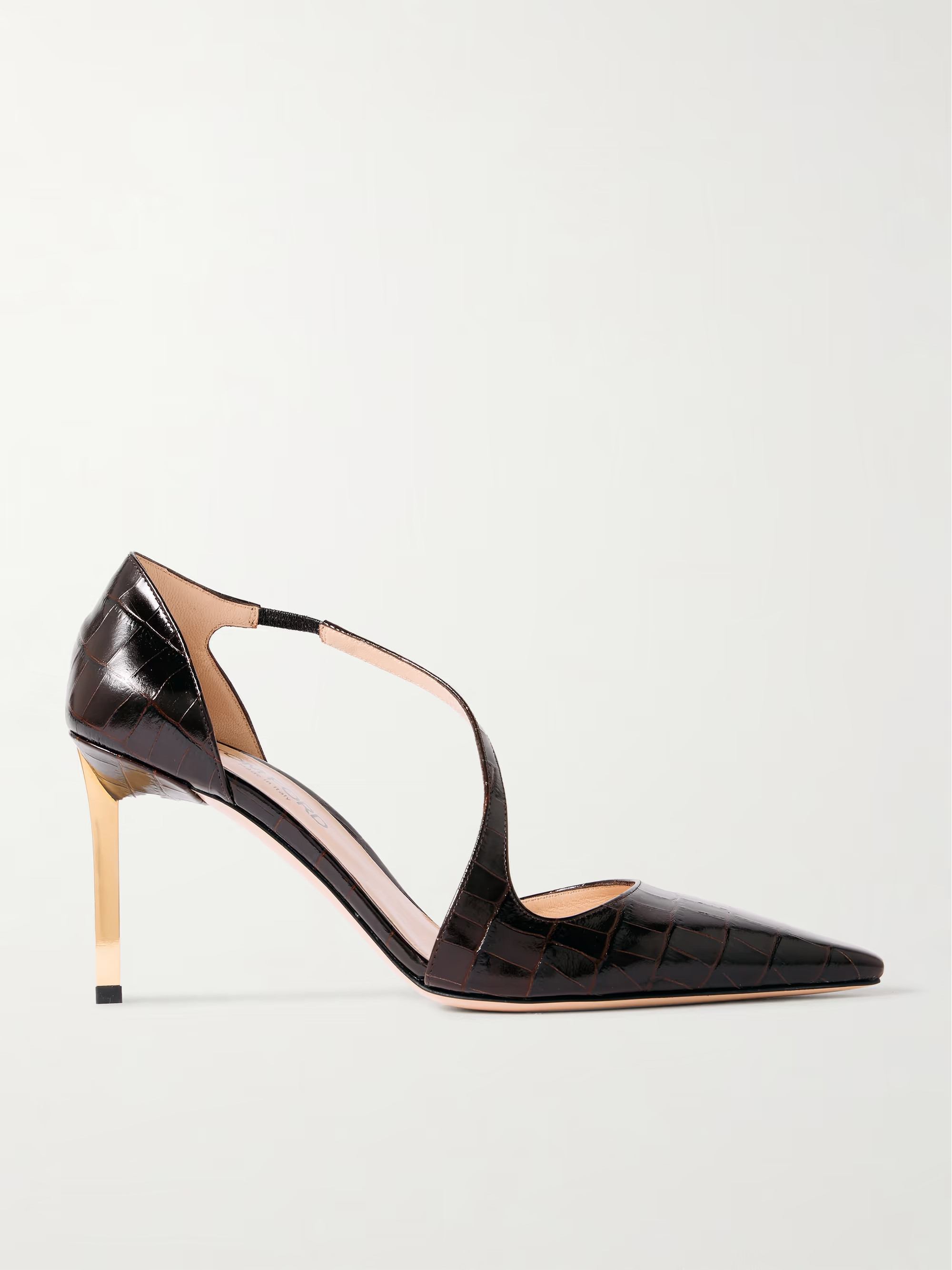 Newton croc-effect leather pumps | NET-A-PORTER (US)