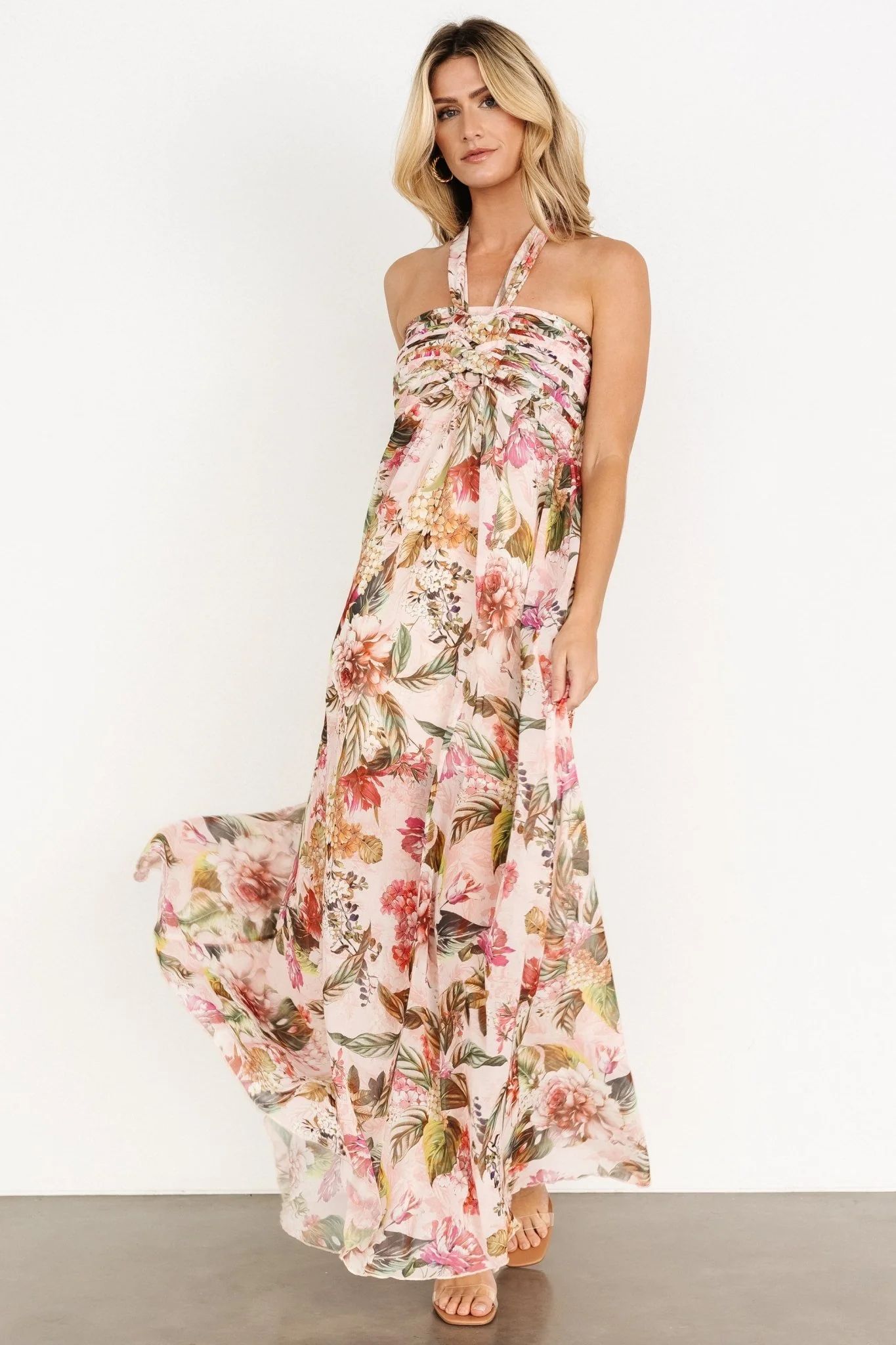 Valencia Maxi Dress | Blush Multi Floral | Baltic Born