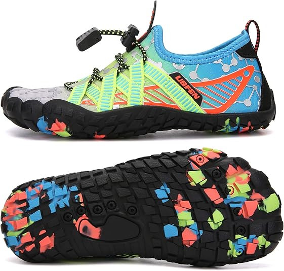 UBFEN Water Shoes for Kids Boys Girls Aqua Socks Barefoot Beach Sports Swim Pool Quick Dry Lightw... | Amazon (US)