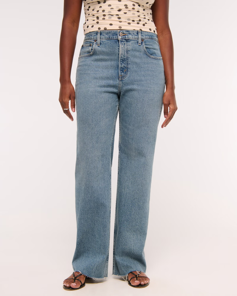 Women's High Rise 90s Relaxed Jean | Women's Bottoms | Abercrombie.com | Abercrombie & Fitch (US)