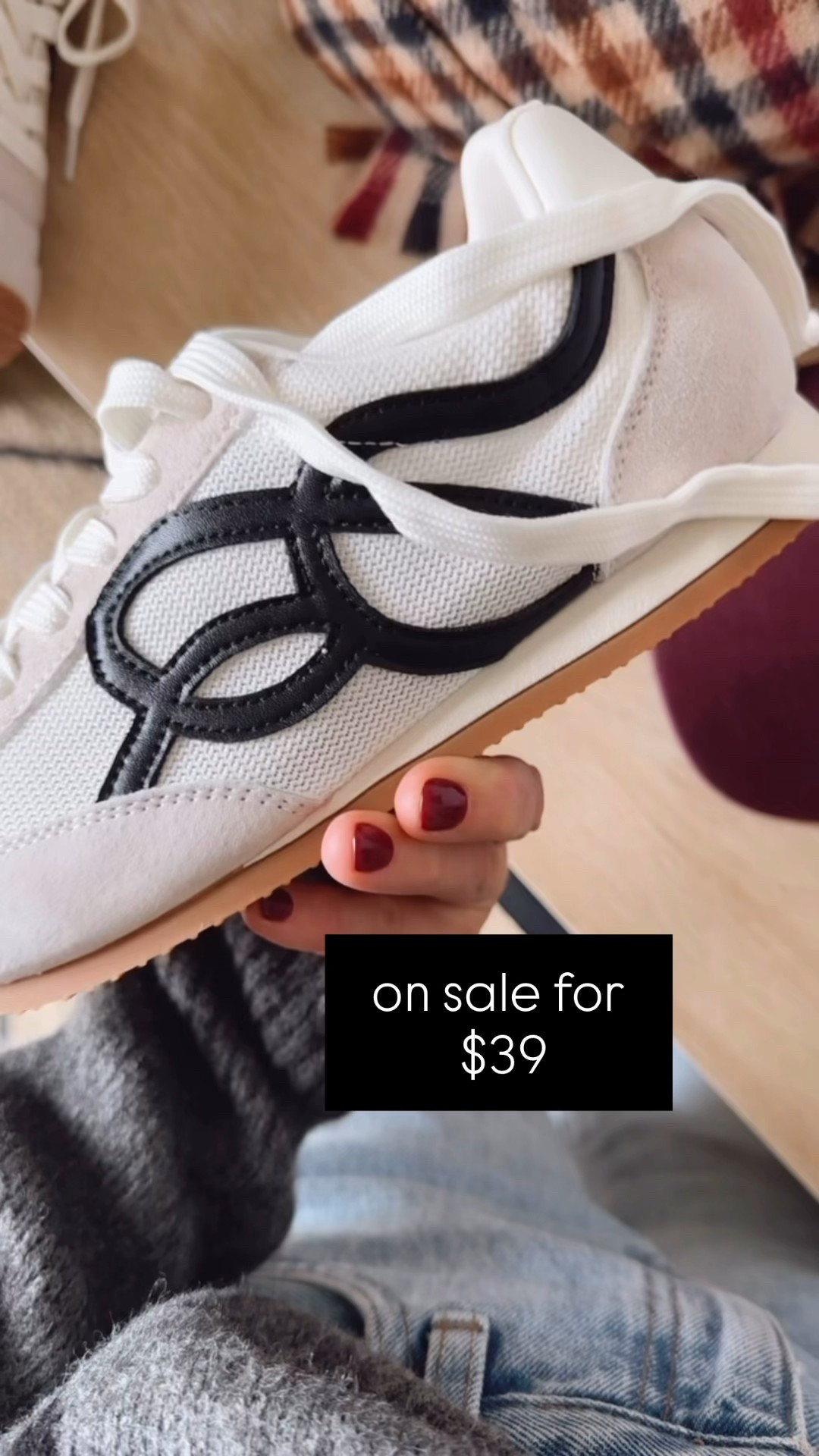 These sneakers are so cute AND comfortable!  I’m grabbing a pair for my mom as a gift! On sale now for $39
i did my smaller shoe size 
i wear a 6.5 or 7 in shoes and i have a 6.5 in these 

#LTKSaleAlert #LTKFindsUnder50 #LTKShoeCrush
