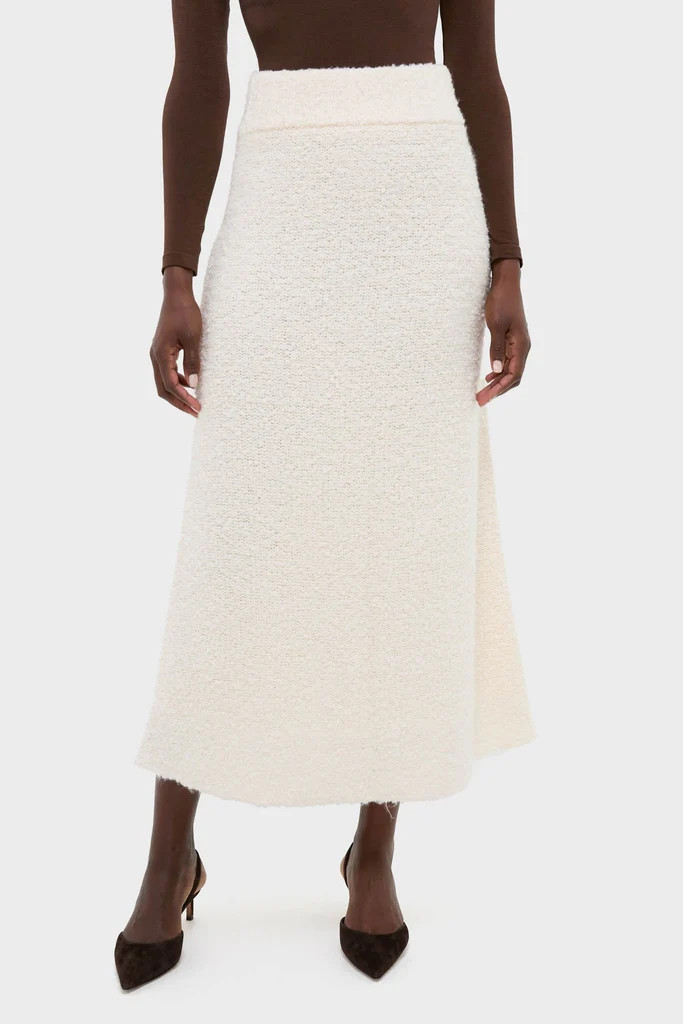 Ivory Boucle Lillia Sweater Skirt | Tuckernuck (US)