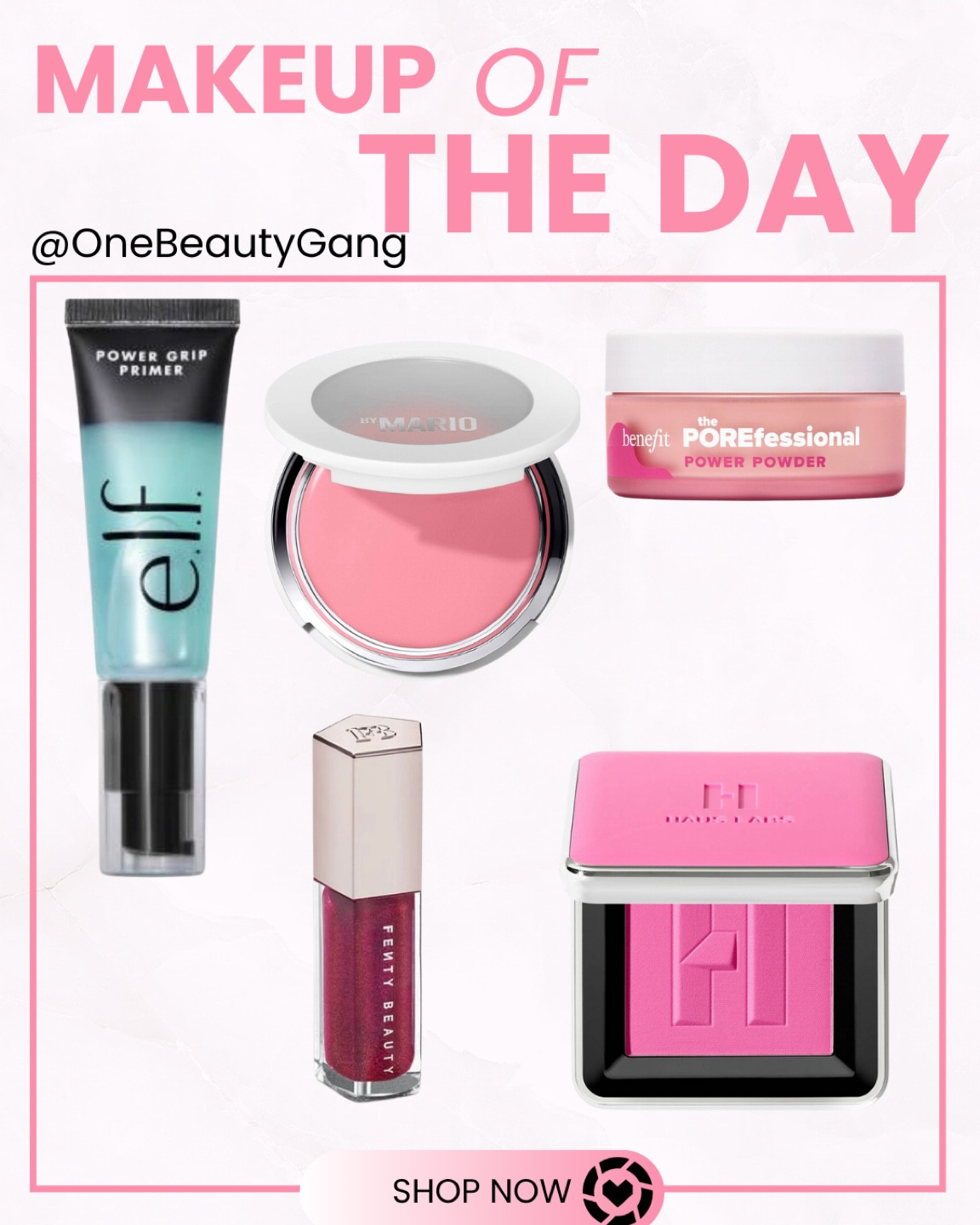 • e.l.f. Cosmetics e.l.f. Power Grip Primer

• MAKEUP BY MARIO Soft Pop Plumping Blush Veil

• Fenty Beauty Fuchsia Flex - shimmering holographic deep fuchsia

• HAUS LABS BY LADY GAGA Color Fuse Powder Blush

• BENEFIT COSMETICS The POREfessional Power Matte 'n Blur Loose Setting Powder

#LTKbeauty #LTKuk #AugustBrandSpotlight