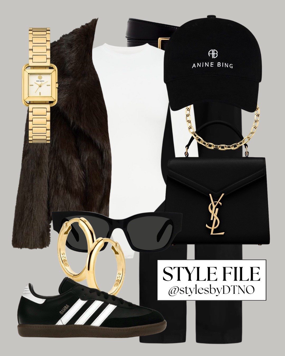 Styling a brown faux fur jacket with black Adidas samba sneakers, tailored wide leg trousers, a Saint Laurent mini Cassandra bag, and a Anine Bing baseball cap (affordable alternatives are listed below)

Tags: Winter Outfit, Capsule Wardrobe 2026, Elevated Casual, OOTD, Minimalist Fashion, Look For Less, Outfit Ideas, Style Guide, Neutral Fashion, Everyday Outfit, Wardrobe Essentials, High Street Fashion, 

#LTKSeasonal #LTKootd