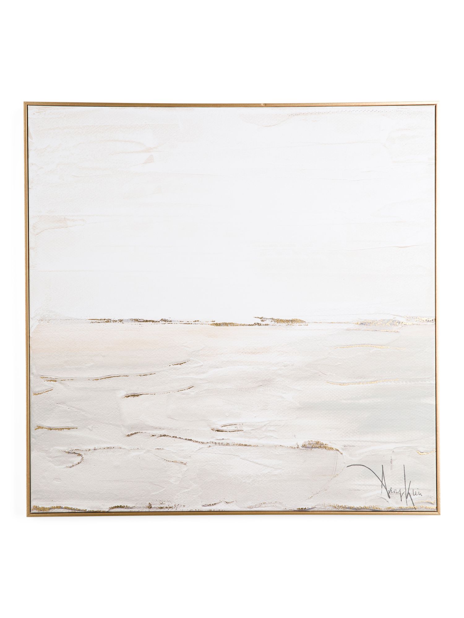 30x30 Soft Sea Abstract Gold Framed Wall Art | Home | Marshalls | Marshalls