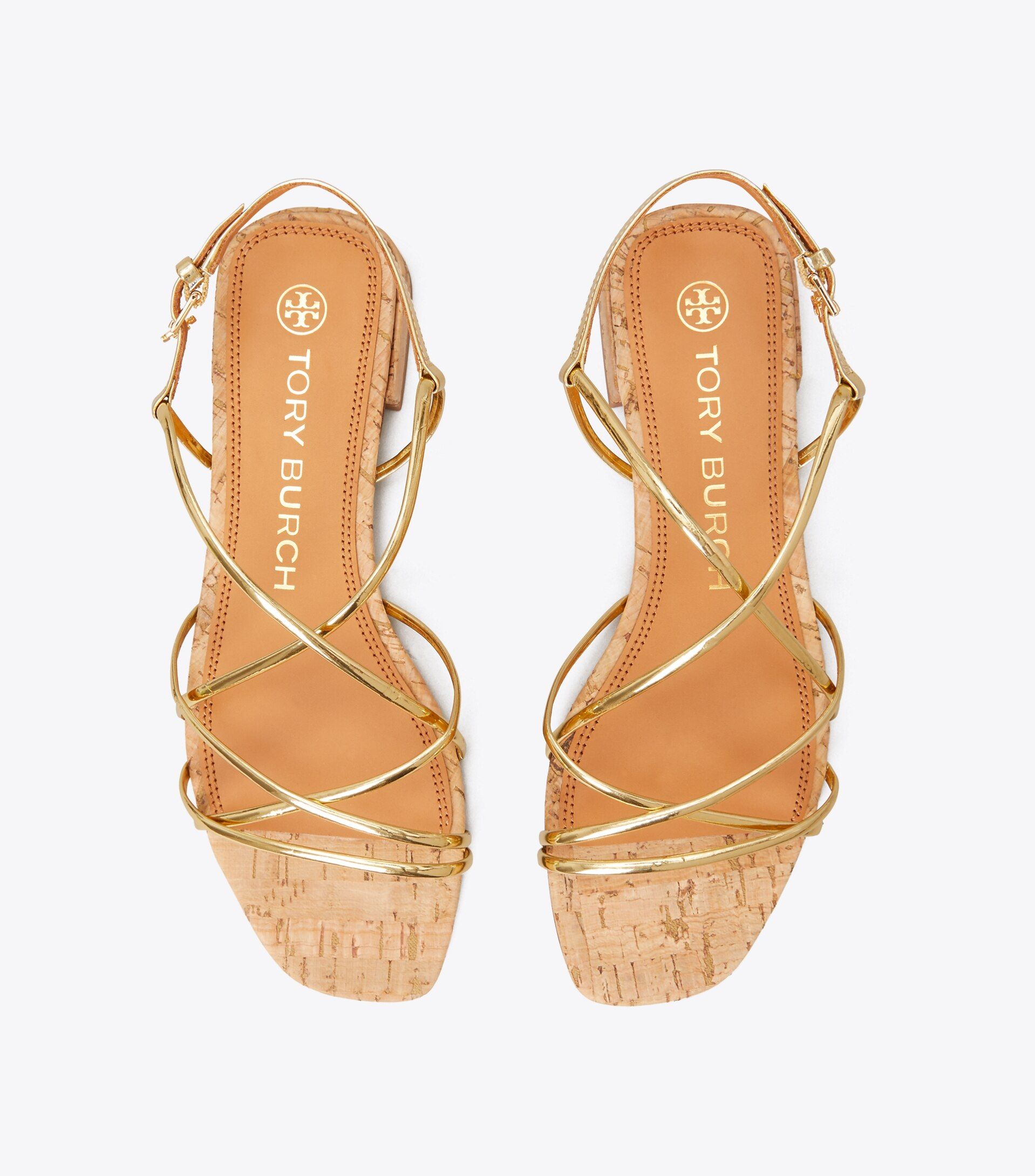 Penelope Metallic Flat Sandal | Tory Burch (US)