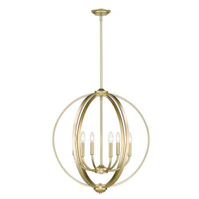 Arianna 6-Light Globe Chandelier Finish: Olympic Gold, Shade Color: No Shade | Wayfair North America