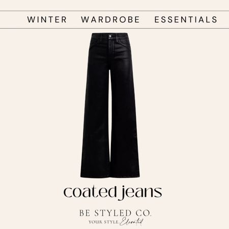 Black & Coated jeans are an easy way to elevate a denim look this winter! Winter essentials 

#LTKHoliday 

#LTKGiftGuide #LTKSeasonal