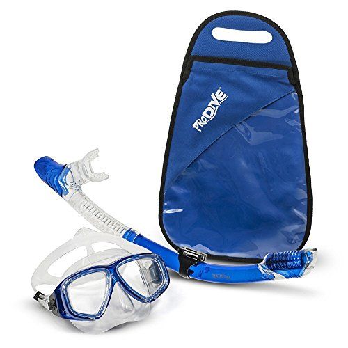 ProDive Premium Dry Top Snorkel Set - Impact Resistant Tempered Glass Diving Mask, Watertight and An | Amazon (US)