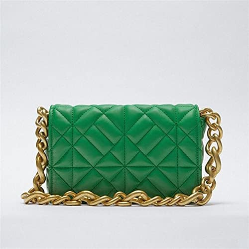 Amazon.com: XJYWJ Women's Shoulder Bags Thick Chain Shoulder Purses and Handbag Women Clutch Bags... | Amazon (US)