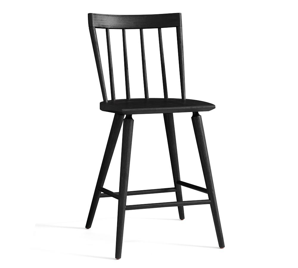 Shay Counter Stool, Black, Set of 2 | Pottery Barn (US)