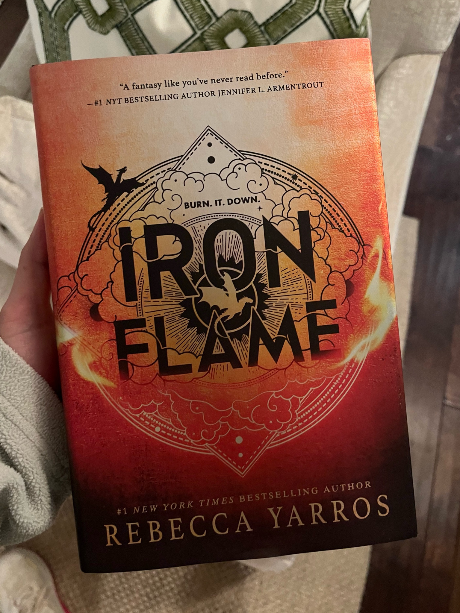 My current favorite read!! This is the sequel to Fourth Wing and I could not put it down!! Waiting on Rebecca Yarros to start writing the third book in the series. I am obsessed. It’s currently on sale right now!!

Fantasy, Romantasy, favorite finds, book of the day, bookworm, fast read, read of the day, booktok, ACOTAR, throne of glass, Barnes and noble, bookish