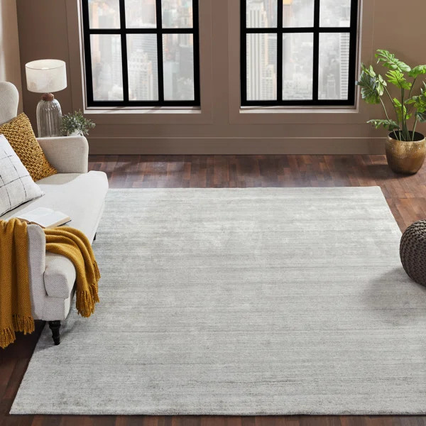 Jersey Handmade Flatweave Oatmeal Rug | Wayfair North America