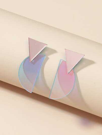 Geo Design Stud Earrings | SHEIN